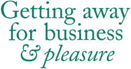 Getting away for business and pleasure