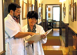 Dr. Marc Iseri and Janis Sutton